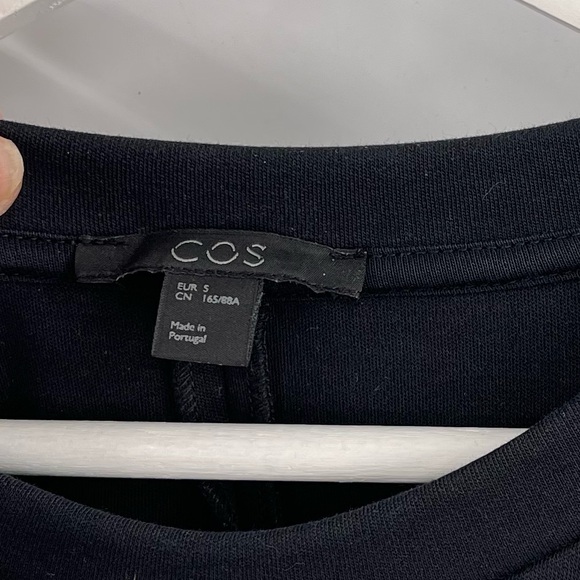 COS Neoprene Mini Dress Black Mini Dress Size 6 - Picture 5 of 5